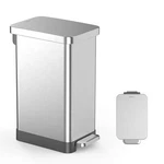 Qualiazero 50l / 13 Gallon Stainless Steel Step-on Kitchen Trash Can. Fixed Price $66.99.