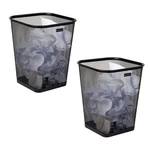 Mind Reader Black Mesh Trash Can 2-pack - Office/home Waste Basket Set. Fixed Price $41.84.