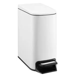 Tipgo Slim Bathroom Trash Can With Lid Soft Close, Step Pedal, 6 Small, White. Fixed Price $49.23.