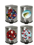 Step Can Stainless Steel 1.3gal Animal Fishing Outdoors Country Farmhouse Themes. Fixed Price $74.88.