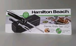 Hamilton Beach Electric Knife Carving Set Black - 74277 W/ Fork & Case. Fixed Price $23.40.