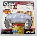 Robo Twist 1014 Electric Jar Bottle Opener White Hands Free New In Box. Fixed Price $19.97.