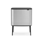Brabantia Bo Touch Top Kitchen Trash 1 Inner Bucket (9.5 Gal), Matt Steel Fpp. Fixed Price $171.77.