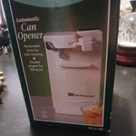 White Westinghouse Automatic Can Opener Electric Table Top Wco-105 New. Fixed Price $36.00.