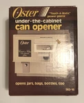 Oster Space Saving 4 In 1 Under The Cabinet Can Opener 562-16 Vintage. Fixed Price $69.99.