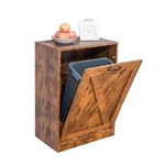 13 Gallon Wooden Tilt Out Trash Cabinet Hidden Can Kitchen Recycling Ca.... Fixed Price $130.46.