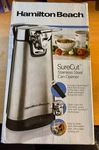 Hamilton Beach Surecut Can Opener-stainless Steel - New. Fixed Price $17.00.