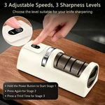 Electric Knife Sharpener Professional Kitchen Sharpening Stone Grinder Knives. Fixed Price $13.00.