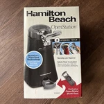 Hamilton Beach Openstation Can Opener, Black, 3 Tools In One 76389 New. Fixed Price $19.00.