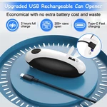 Electric Can Opener Fits All Sizes One Touch Usb Rechargeable Kitchen Seniors. Fixed Price $28.80.