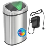 Sensorcan 13 Gal Oval Sensor Trash Can W/ Ac Adapter Odor Filter Auto. Fixed Price $125.88.