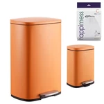Trash Can 13 Gallon Rectangular Soft Close Lid Fingerprint Resistant Carrot. Fixed Price $259.99.