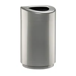 30 Gallon Stainless Steel Open Top Trash Can For Modern Indoor Use, Silver. Fixed Price $590.99.