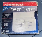 Hamilton Beach White 76400 Power Opener Under Cabinet Can Bottle Bag. Fixed Price $42.99.