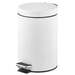 Mdesign 3l Pedal Bin Metal Waste With Lid & Bucket Insert, White New. Fixed Price $25.49.