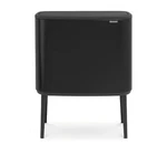 Brabantia Bo Touch Top Dual Trash Can 3 + 6 Gal Black Open Box. Fixed Price $299.99.