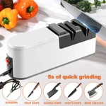 Electric Knife Sharpener Professional Kitchen Sharpening Stone Grinder Knives. Fixed Price $19.99.