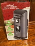New Brentwood J-30b Electric Automatic Can Opener With Knife Sharpener. Fixed Price $23.00.