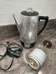Vintage Sunbeam Electric Coffee Percolator Tested Working Usa Steel Kitchen. Fixed Price $48.00.