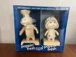 Vintage 1970's Pillsbury Doughboy Poppin' Fresh & Poppie Sealed Box Set. Fixed Price $62.00.