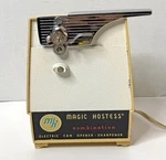 Mid Century Magic Hostess Electric Can Opener, Knife Sharpener Tested. Fixed Price $29.40.