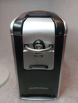 Hamilton Beach 76607 Smooth Touch Can Opener Black/silver W/ Slot For Scissors. Fixed Price $21.42.