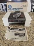 New Opened Box General Electric Ge Wood Grain Am/fm Radio Alarm Clock 7-4635b. Fixed Price $44.95.