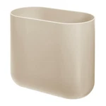 Plastic Bathroom Trash Can Small Slim 10.56 X 5.5 9.77 Taupe 29767 Idesign Desk. Fixed Price $28.99.