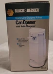 Black & Decker Vintage Can Opener With Knife Sharpener 10" Tall. Fixed Price $75.00.