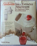 Vintage Sunbeam Juice Extractor Attachment. Fixed Price $25.99.