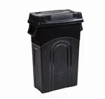 United Solutions 23 Gallon Slim Trash Can W/ Swing Lid Black. Fixed Price $58.99.