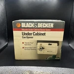 Black & Decker Under Cabinet Can Opener Ec59d White Vintage Open Box Spacemaker. Fixed Price $110.00.