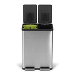 Simpli-magic 60 Liter / 16 Gallon Rectangular Hands-free Dual Stainless Steel. Fixed Price $148.81.