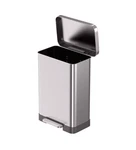 Qualiazero 20 Gal Stainless Steel Step-on Trash Can With Slow-close Lid. Fixed Price $67.42.