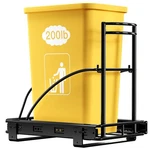 Trash Can Holder Single Pull Out Under Cabinet 13g Black Heavy Duty 7-13 Anasta. Fixed Price $124.99.
