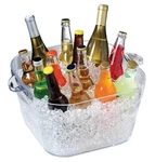 Prodyne Big Square Party Beverage Tub Clear - 17.75 Qt, Shatterproof. Fixed Price $59.26.