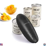 Electric Can Opener For Seniors, Smooth Edge, Battery Operated, Portable, Black. Fixed Price $37.25.