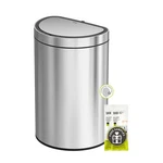 Motion Sensor Trash Can 47l Semi Round Automatic Stainless Steel Eko Mirage. Fixed Price $209.99.