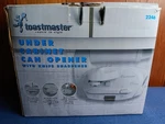 Toastmaster Under Cabinet Electric Can Opener W/knife Sharpener 2246 Tested. Fixed Price $40.00.