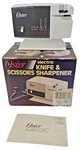 Vintage Oster Electric Knife Sharpener No. 511-06b Floating Split-wheel Tested!. Fixed Price $21.95.