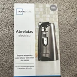 Mainstays Extra Tall Electric Can Opener Black Magnetic Holder Knife Sharpener. Fixed Price $22.99.