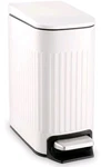 Trashaid Slim Bathroom Trash Can With Lid Soft Close, 1.6 Gallon Stainless Steel. Fixed Price $25.00.