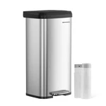 Stainless Steel Garbage Can 18 Gallon Trash With Stay Open Lid And Step Songmics. Fixed Price $154.99.