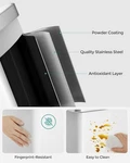 Songmics Kitchen Bin, 2 X 30l Stainless Steel Pedal Rubbish Ltb202w01 White. Fixed Price $158.13.