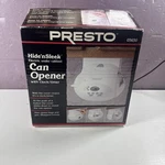 Presto Hide 'n Sleek Under Cabinet Can Opener With Clock Timer 05650 Open Box. Fixed Price $79.99.